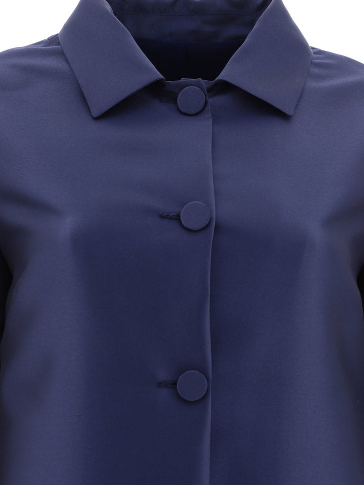 F.It Lighweight Single-Breasted Coat Jackets and Coats - Blue | 81e07dcefd4ddcd409fc87b3aed206f23d1ad5cd