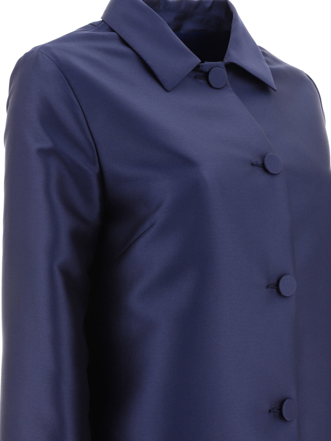 F.It Lighweight Single-Breasted Coat Jackets and Coats - Blue | ec89949085adc3872f612ab54ede077666b736cc
