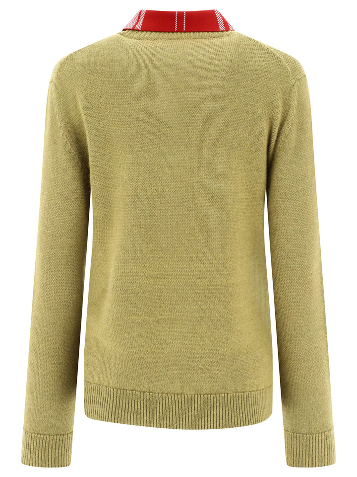 Loewe Trompe L Knitwear - Green | 717407ebdc2c866335a4297913bf521876ac404b