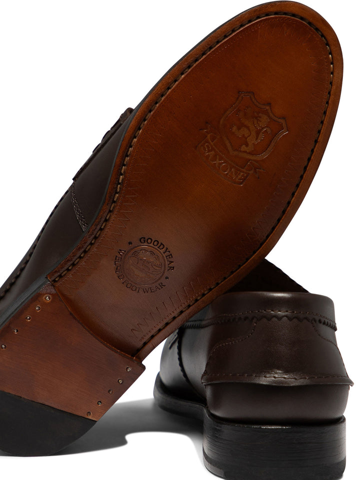 Saxone Of Scotland Arran Loafers & Slippers - Brown | 62a26684aeef2a28be957304d46ea300ff25c82c