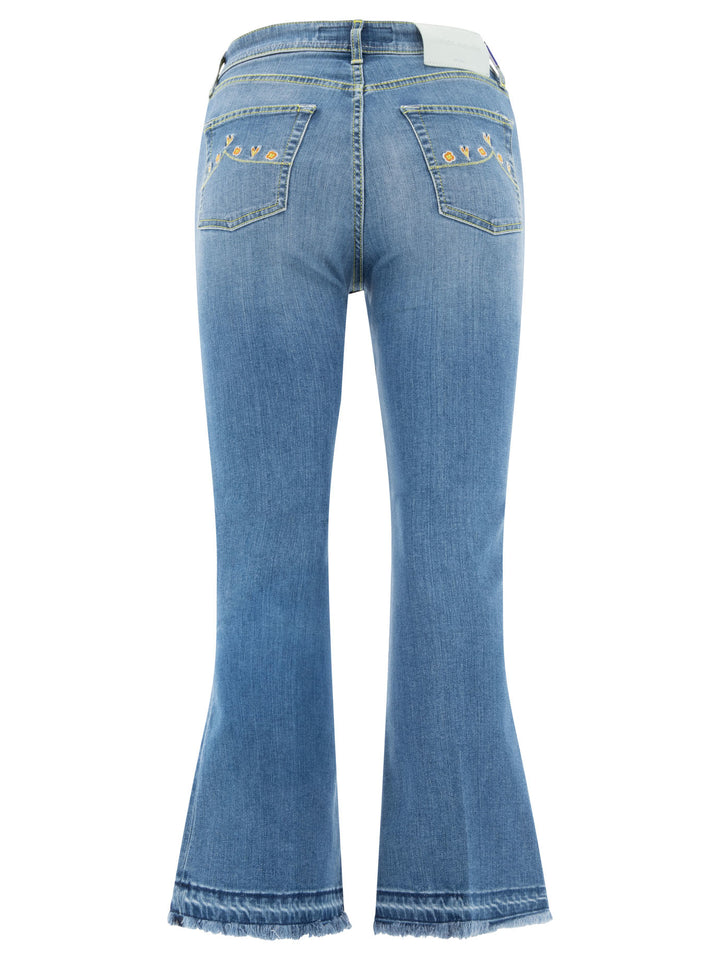 Jacob CohëN Victoria Crop Jeans - Light blue | dac36b5457008bcff0b89e5ec93f3d6d5f0b4607