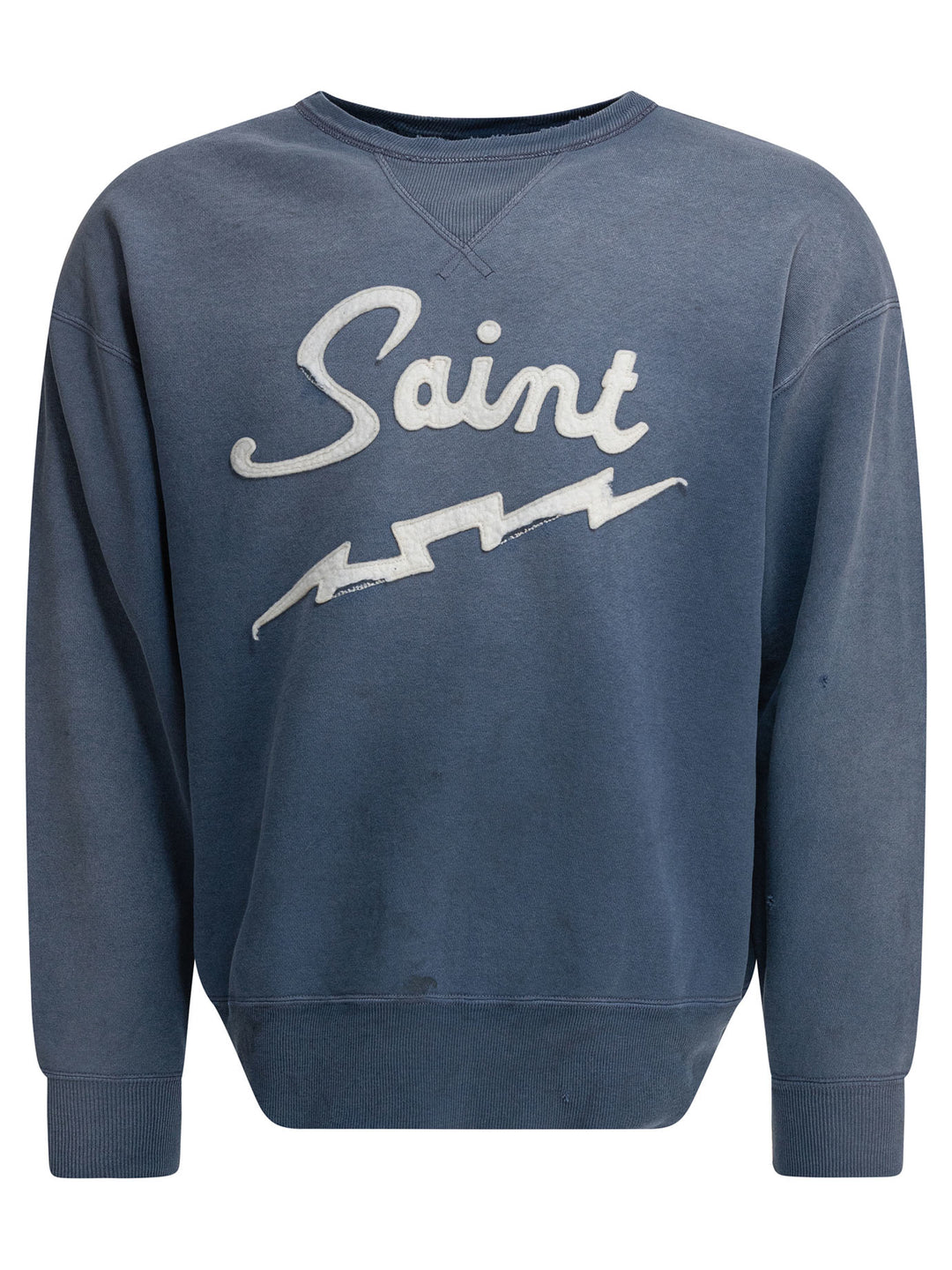 ©Saint M×××××× Cotton Crewneck Sweatshirt Sweatshirts - Blue | 323df6b5d83bb8def66f86a7071b6882e5125e0c