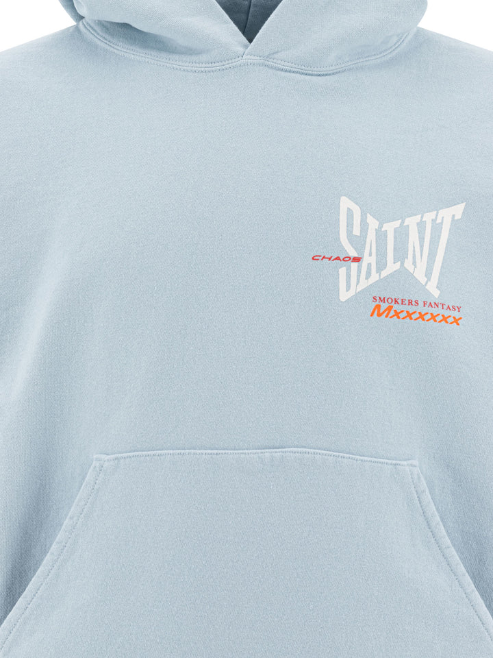©Saint M×××××× Cotton Hoodie Sweatshirts - Light blue | b61988ac8d503d6aa2d875367984d16bf6cfb39e