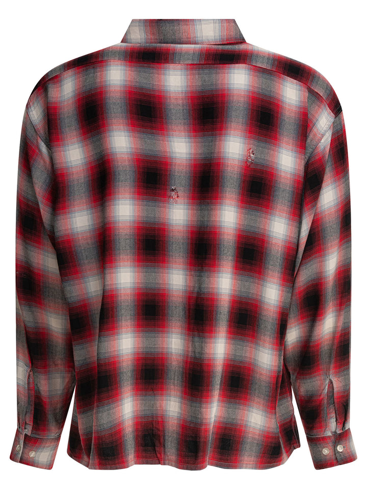 ©Saint M×××××× Rayon Check Shirt Shirts - Red | fca6f79e5301628dc71268049e08bb17b3634679