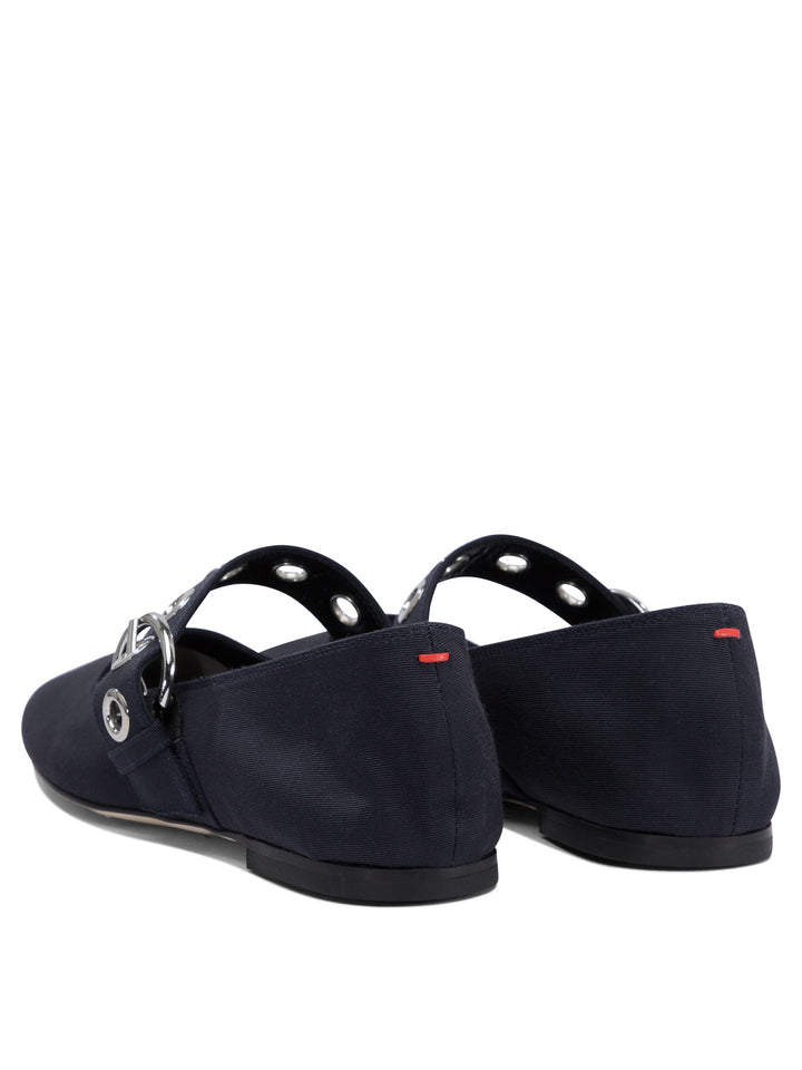 Aeyde Uma Eyelet Ballerinas - Blue | 77ab151fc165356283c160a2e2ffa42fab40bb33