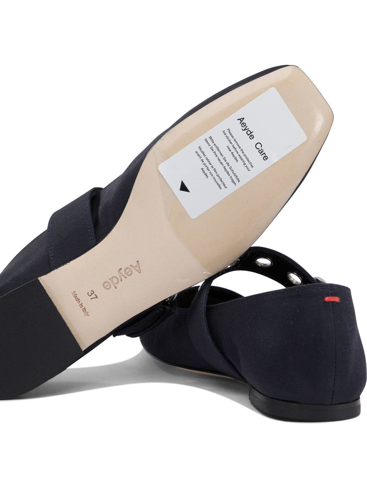 Aeyde Uma Eyelet Ballerinas - Blue | 32f25f9feac7c1693b418dd002cd8d5a716aade6