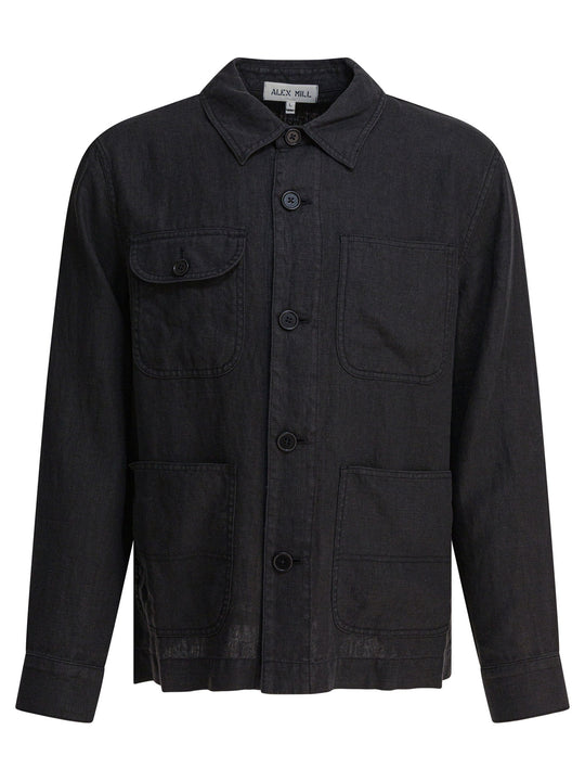 Linen Work Jacket Jackets And Coats Black