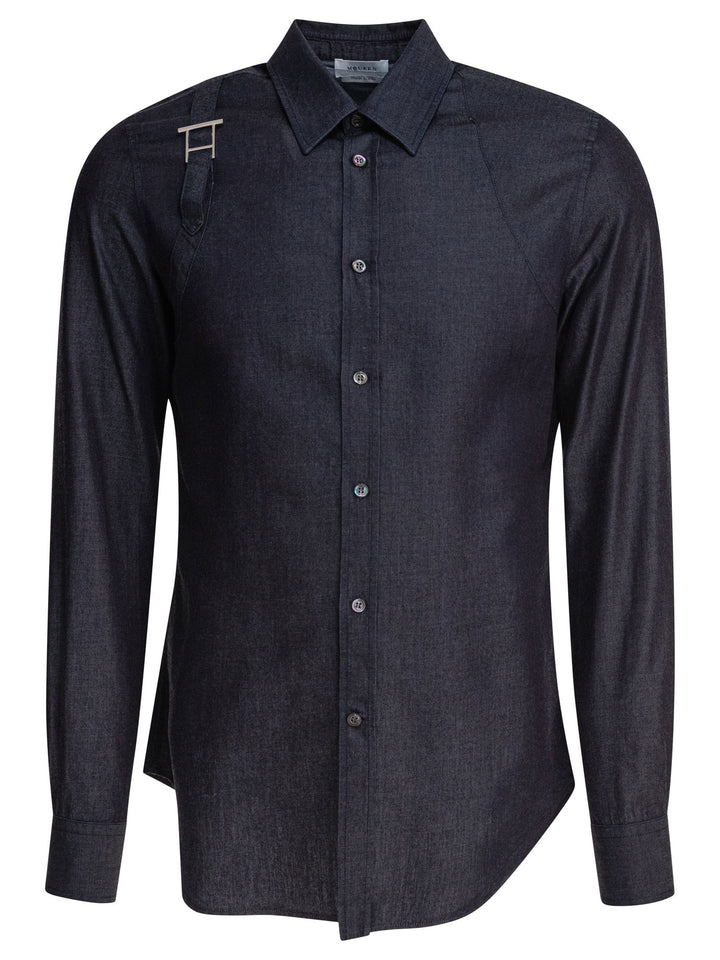 Alexander Mcqueen  Shirts - Blue | a8091510e24c901fc9aa30c29c893a692781f8a6