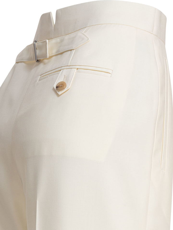 Alexander Mcqueen  Trousers - White | aa4008f74f644f12a9af326012f1bf2a362d6993