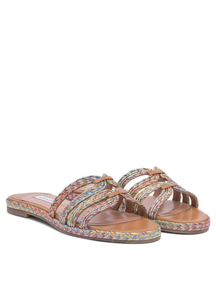 Aquazzura Leather  With Viscose Details Sandals - Beige | f04314e92128622c23db40d16d299afae5381412