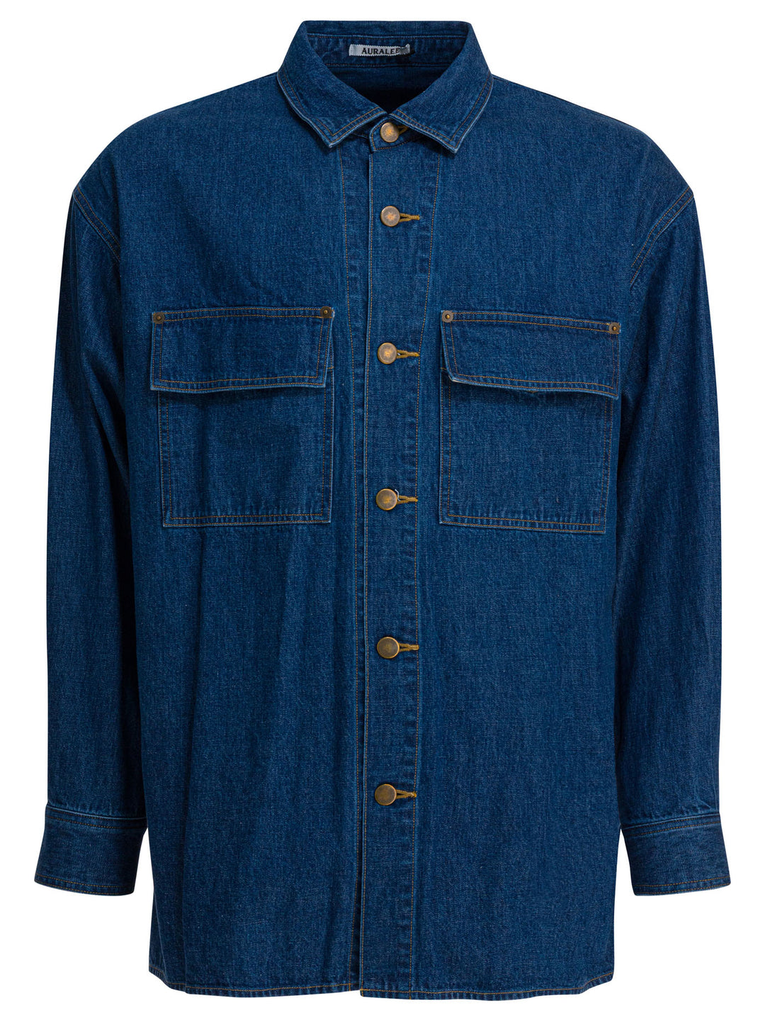 Auralee Selvedge Oz Shirts - Blue | 8b670d8b7f705838df8e2f84a34510f7d86d680b