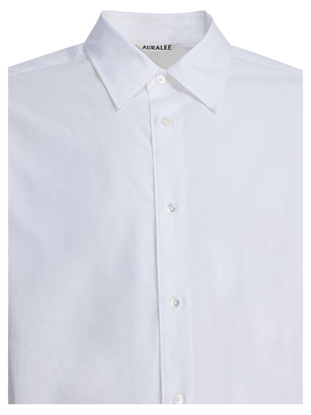 Auralee Cotton Shirt Shirts - White | c860e54555a67122e74cbf33619227fd6ec8d1cf
