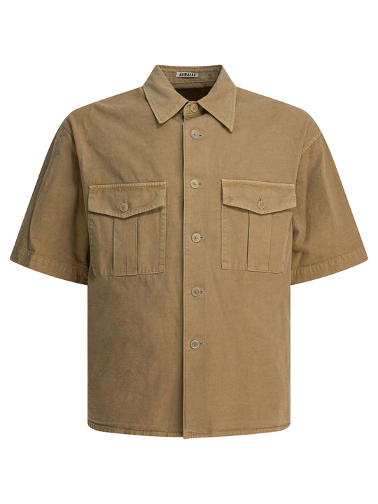 Cotton Shirt Shirts Beige