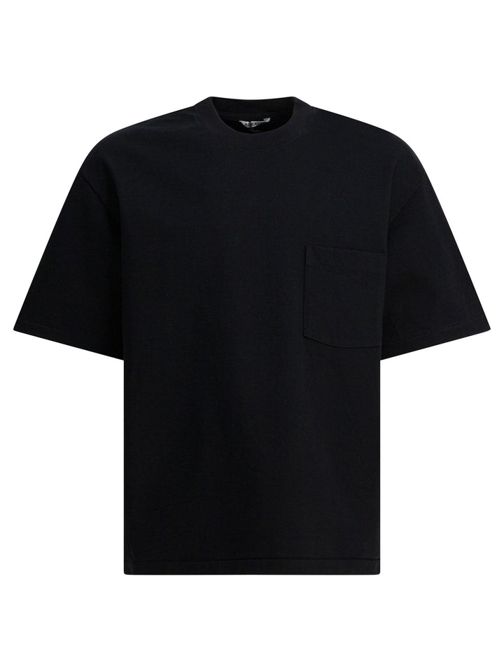 Auralee Cotton T-Shirt T-shirts - Black | 68e2cc677ef877841c8436359529075f35f945e0