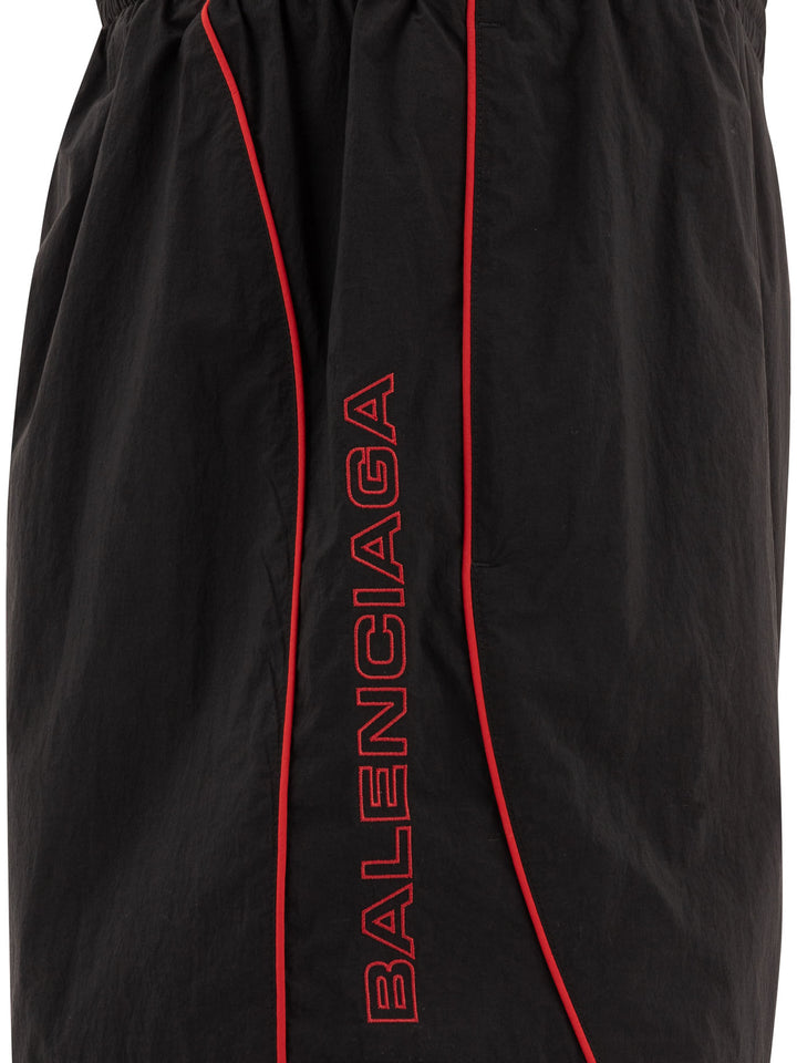 Balenciaga Short With Logo Shorts - Black | 9c27fb2349c7ef8338b4acc4a610ba2d79610542