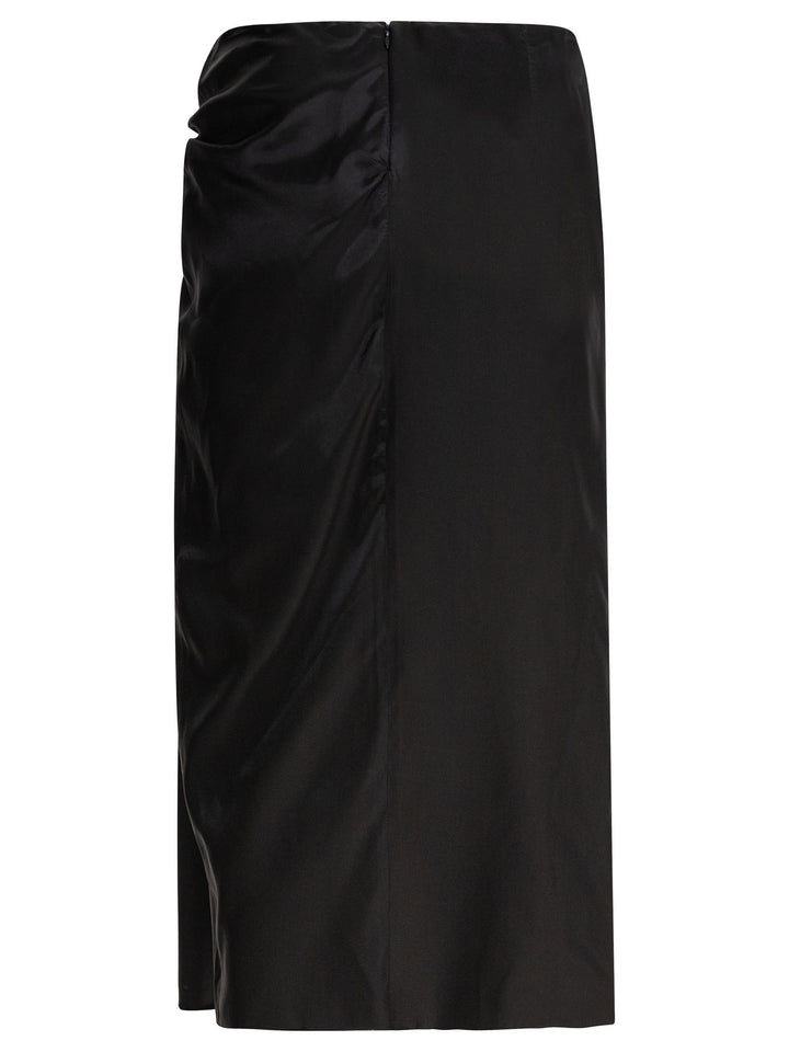 Balenciaga Draped Skirt Skirts - Black | ae4e8b1e62340742ac7484a7534e01699eb1b325