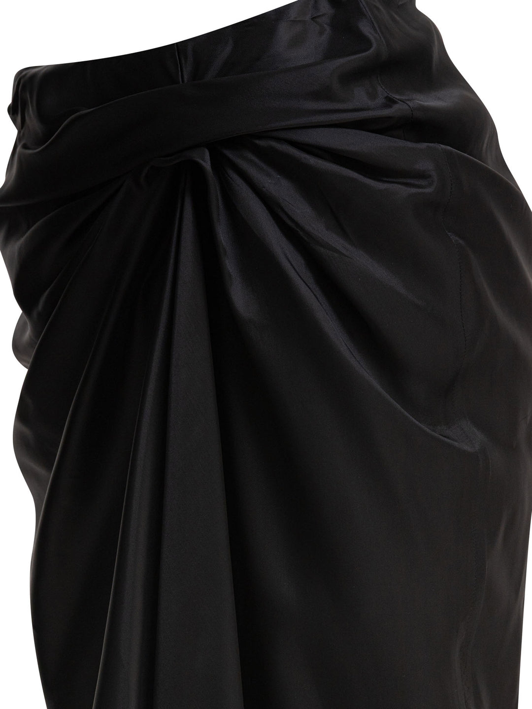 Balenciaga Draped Skirt Skirts - Black | d719423848692cb7c0ada2b023e0f2ca1c909fea