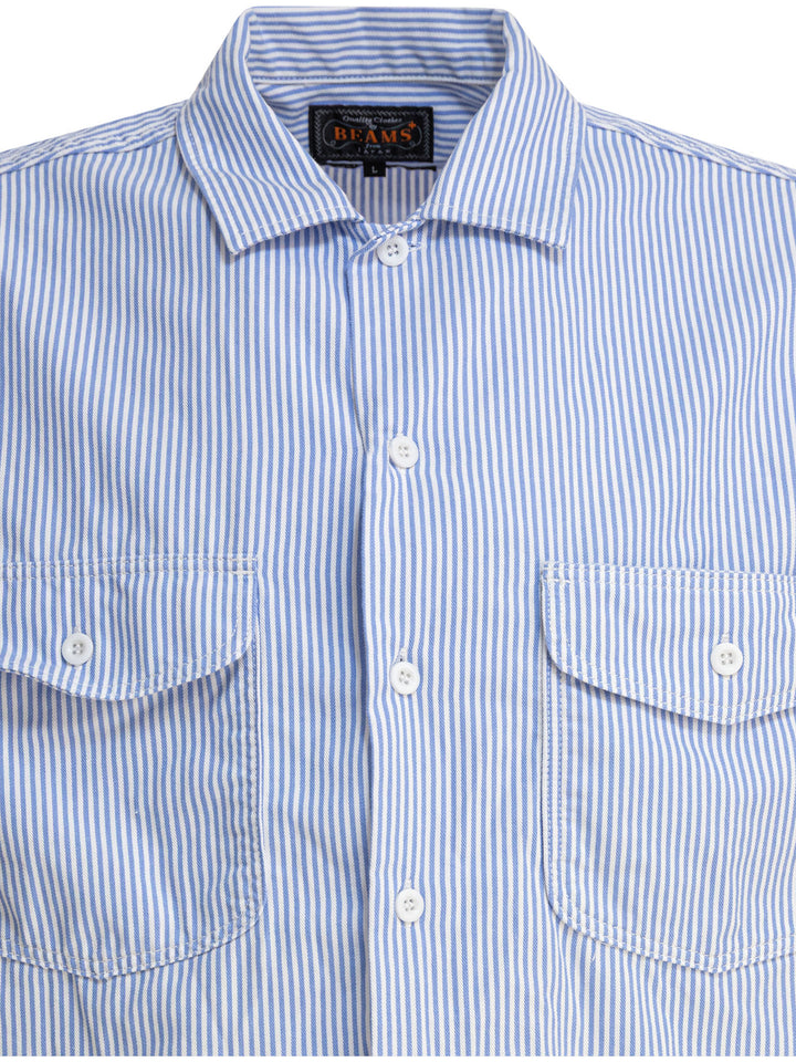 Beams Plus Work Shirts - Blue | 1a78c58a19b3c18953bb2262a627c987e3fbc89f