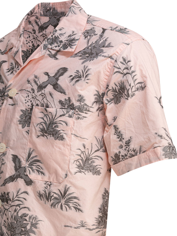 Beams Plus Beach Shirts - Pink | b54fd2adbe74c5485370ad60092251004e0d9195