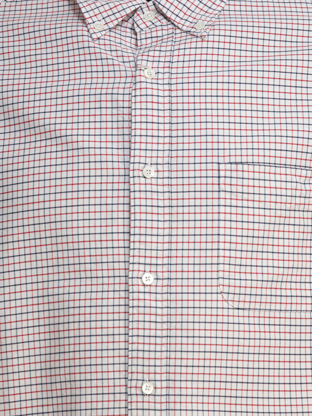 Beams Plus Oxford Tattersall Shirts - White | d8a2233986f3d363413a938e131c6313417d0975