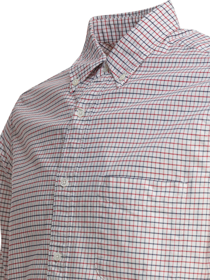 Beams Plus Oxford Tattersall Shirts - White | c2ad6463f7029d10c717ba1d365e3cbe344e2827