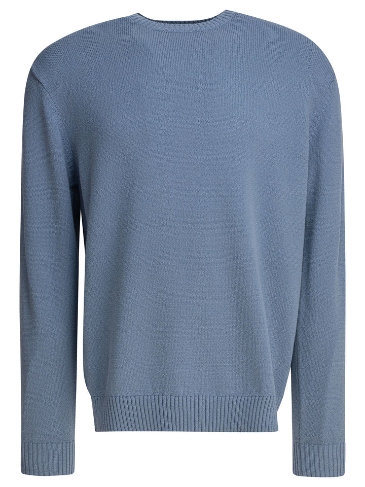 Beams Plus Lily Yarn Knitwear - Light blue | 22474de354228ef67fc4adef51bea9e9a4dfd236