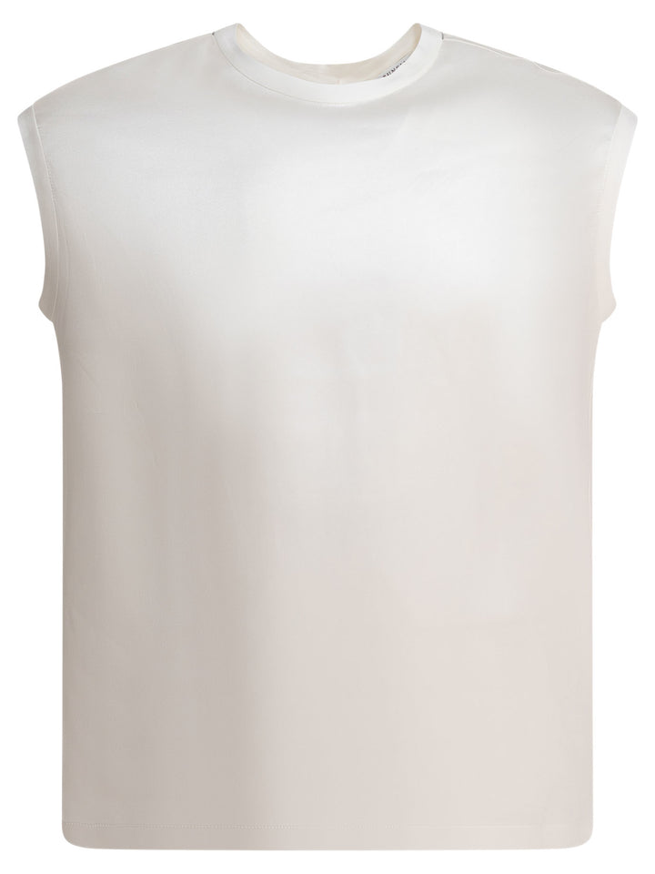 Brunello Cucinelli Satin Blouse Shirts - White | 8113d93d369a5bd847b492d8507e883f8ef9c8e2