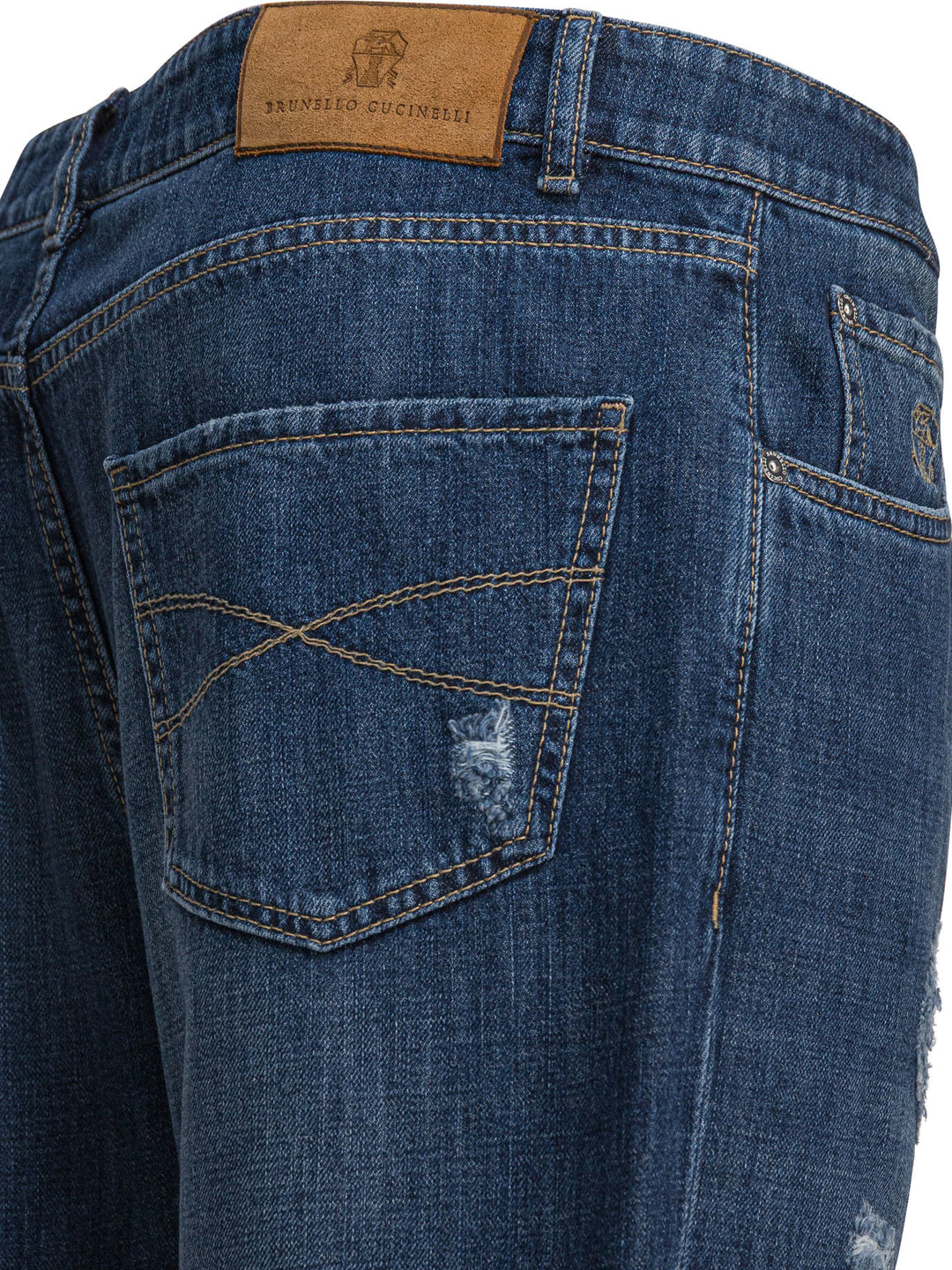 Brunello Cucinelli Five-Pocket Leisure Fit Jeans - Blue | b49462810624cfd3084963963a3ff36f1754daeb