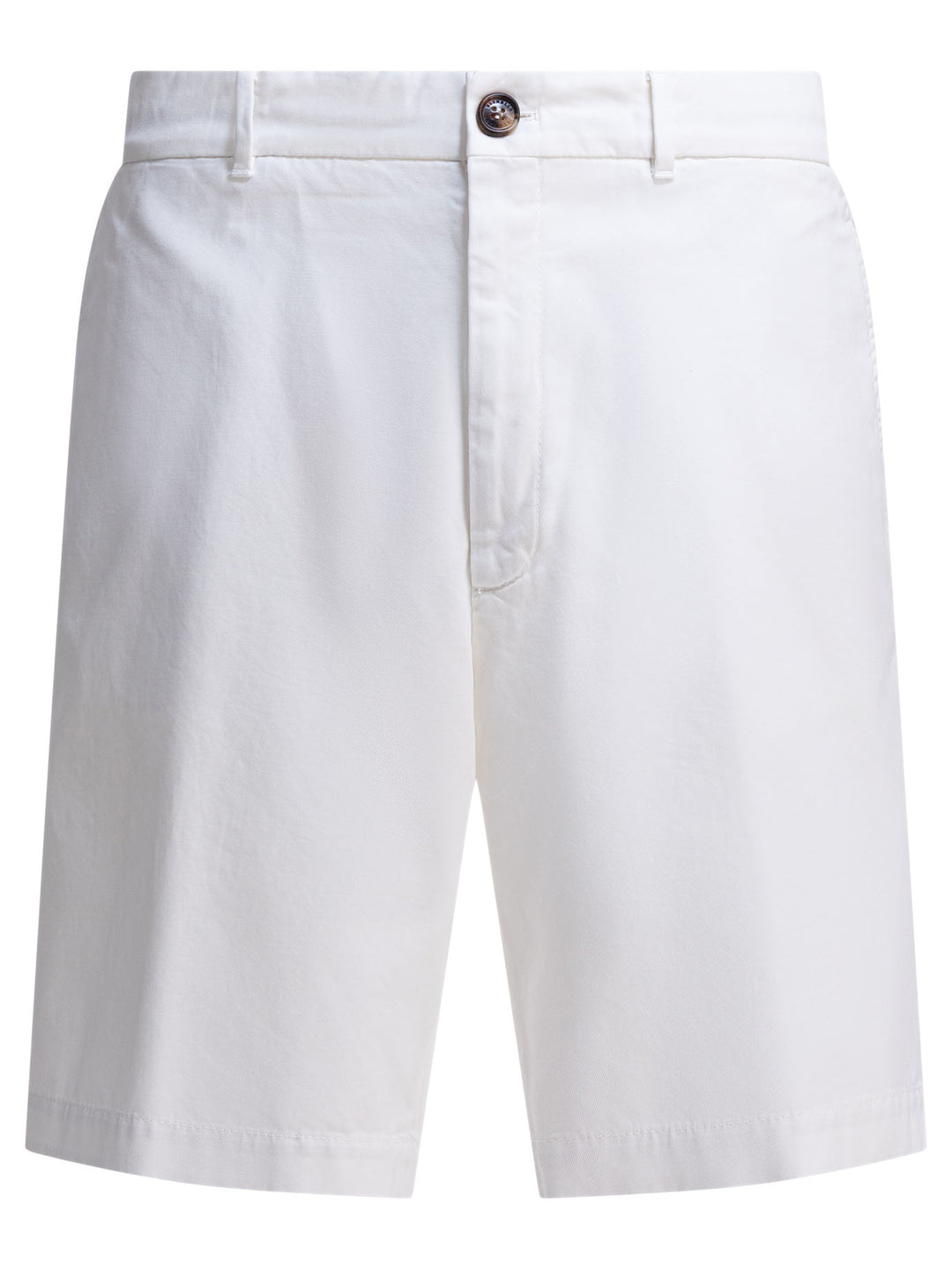 Brunello Cucinelli Cotton Gabardine Bermuda Shorts - White | 51282bf20e661f85558d4977a1ed771949416bc6