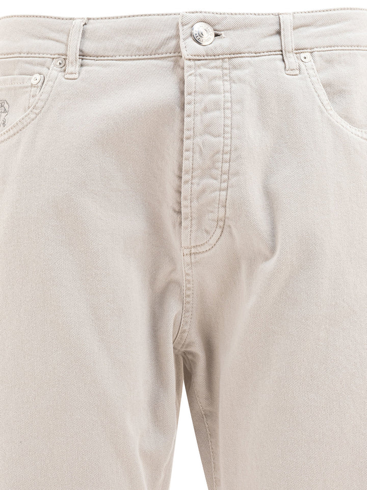 Brunello Cucinelli Five-Pocket Leisure Fit Pants Jeans - Grey | c4acafcb11b332eada82b42aa51e641d5375e1b8