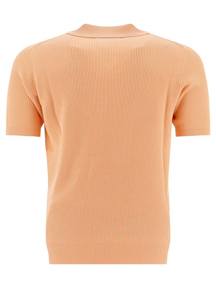 Brunello Cucinelli Linen And Cotton Polo Shirt Polo shirts - Orange | 193d483a8aad5ed85e695c843a440a474d812049