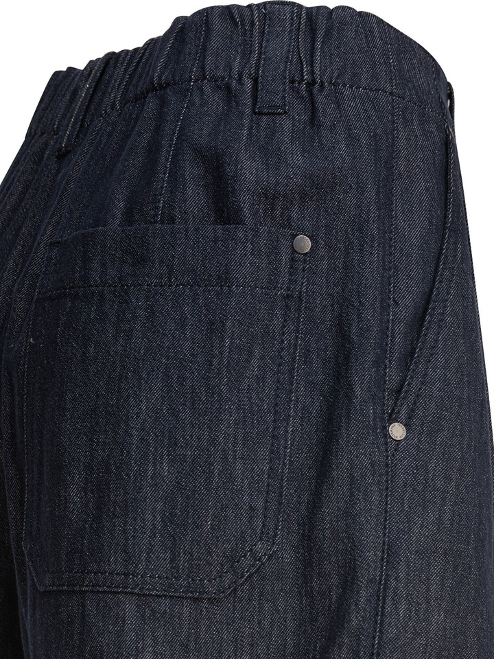 Brunello Cucinelli Baggy Shorts - Blue | 38d1fe4ef67f148bd29a4c9693d28524029279a2