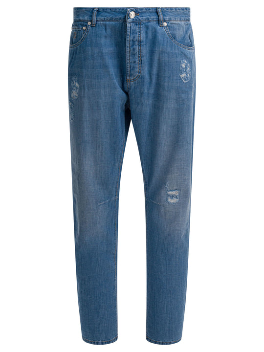 Five-Pocket Leisure Fit Jeans Light Blue