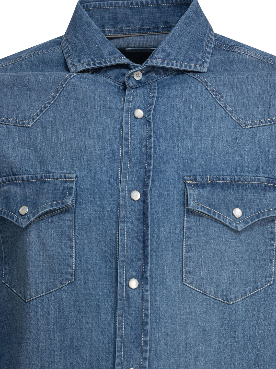 Brunello Cucinelli  Shirts - Blue | a67844b31691d885222379a1a959b67846558bdc