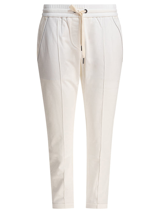 Track Trousers White