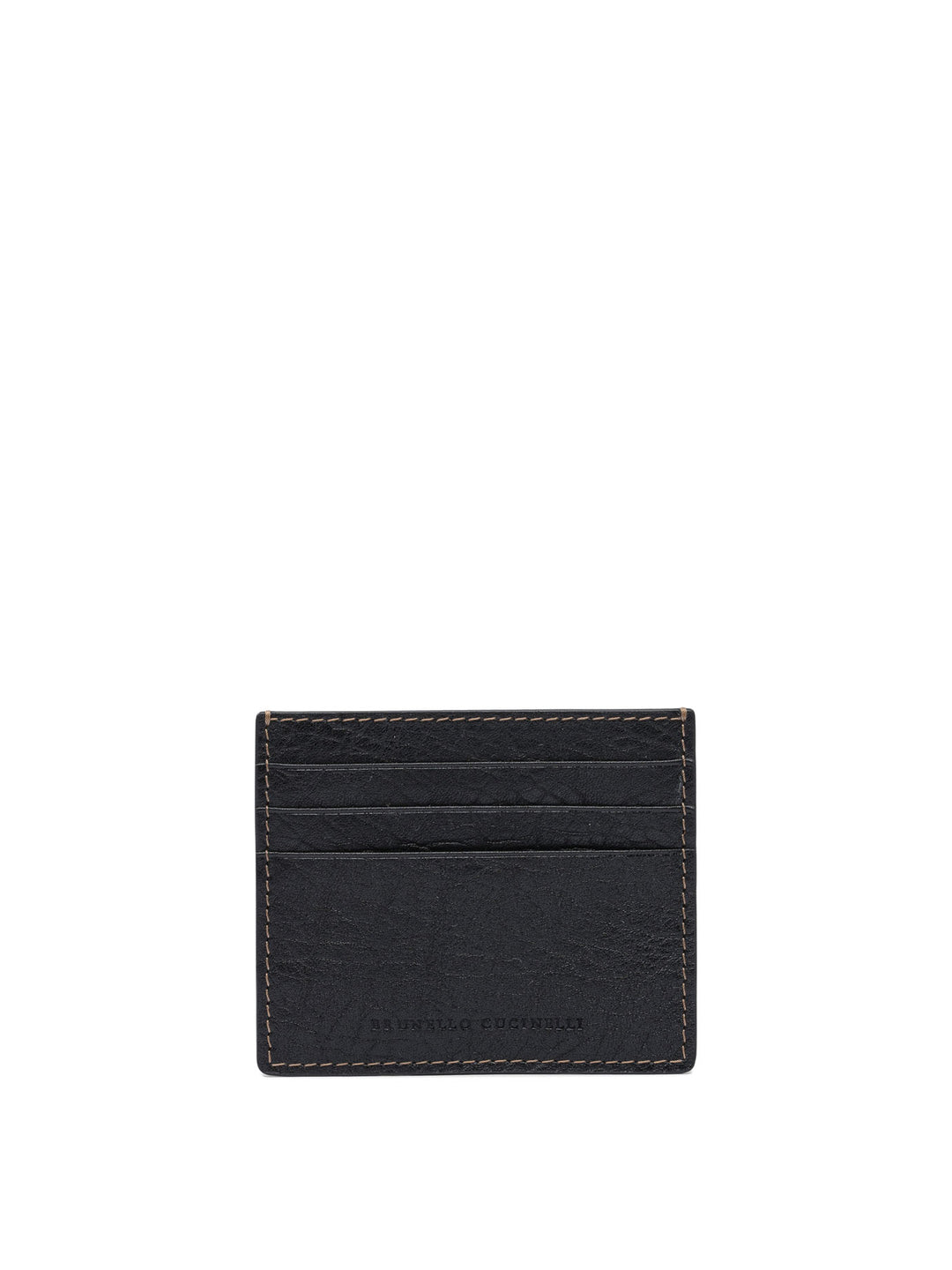 Brunello Cucinelli Calfskin Leather Card Holder Wallets & Card holders - Black | a20291e9ecb631dc12be1f13134a88678ede8962