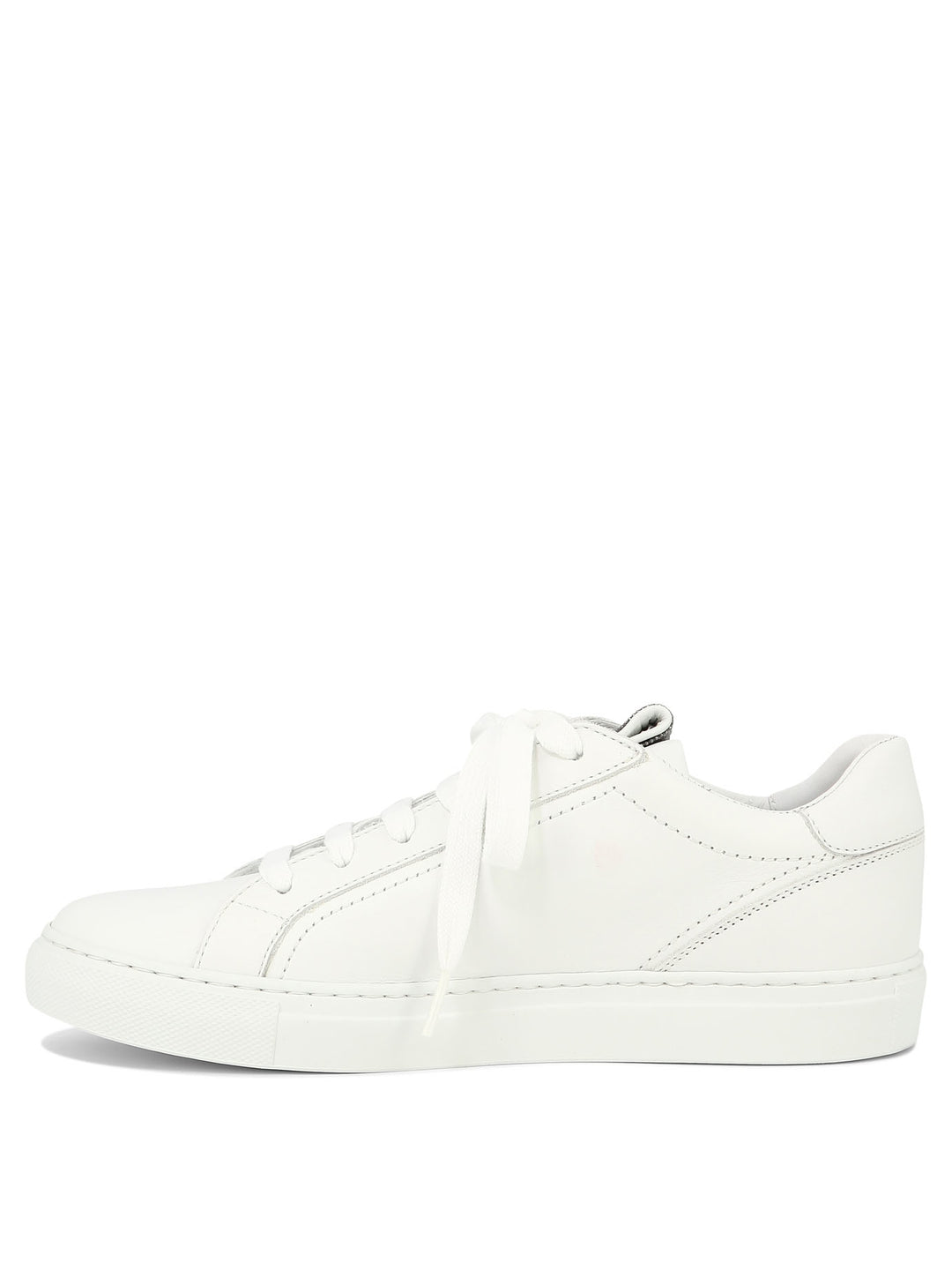 Brunello Cucinelli Mat Calf Sneaker With Precious Detail Sneakers & Slip-On - White | 3bdd9572b21e5249ee88f7c01807338ca5a8b14a