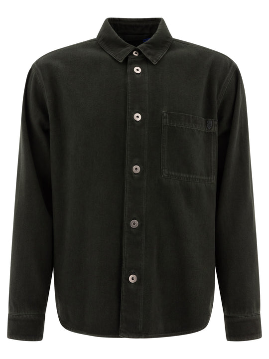 Cotton Overshirt Jacket Jackets And Coats Black