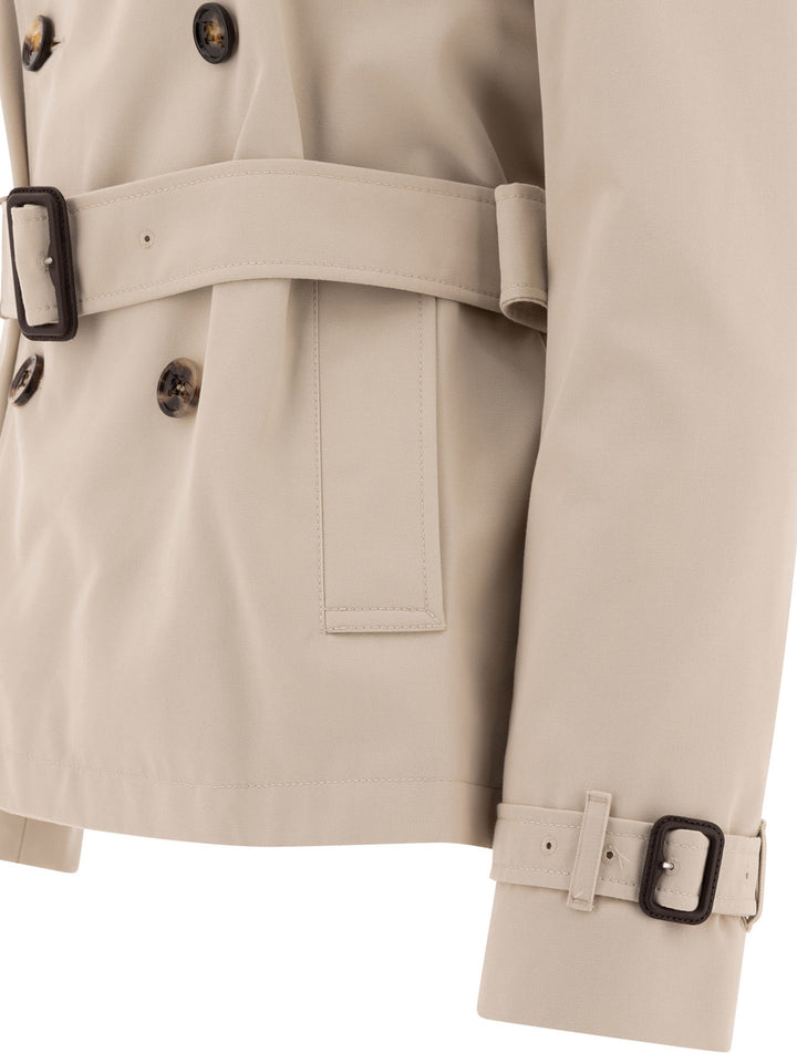 Burberry Cotton Blend Trench Jacket Jackets and Coats - Brown | 0ba2d0060dc95efb0858e089d62ad1e59fa6aed7