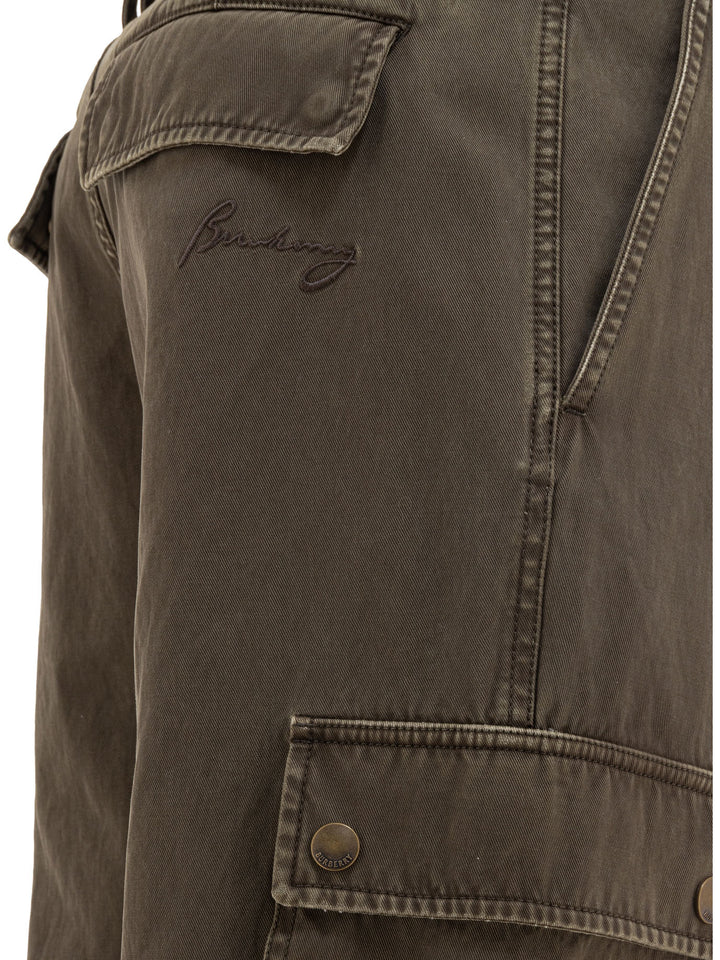 Burberry Gabardine Cargo Trousers - Brown | d30ae68cbaddeddc4b7a300ff19d5ad082bc63e1