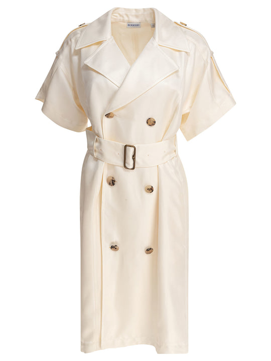 Viscose Trench Dress Dresses Beige