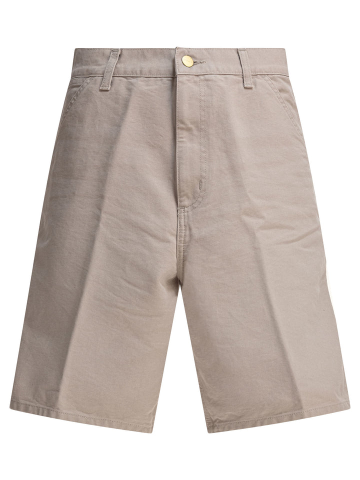 Carhartt Wip Single Knee Shorts - Beige | fdce857de3241a0602fb8cecb6cd92adda1884d3