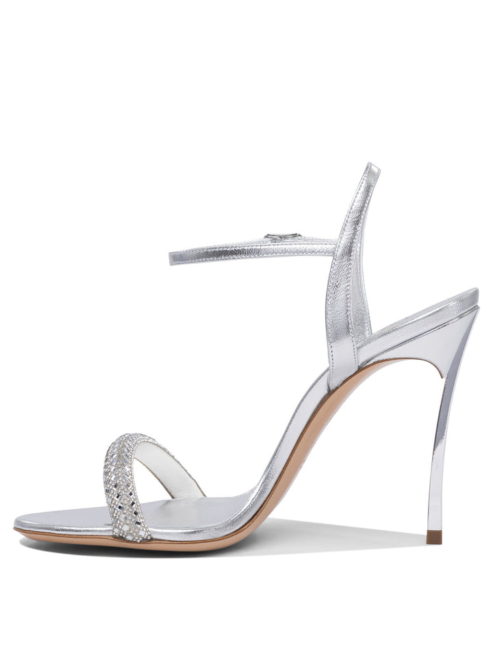 Casadei Stratosphere 100mm Sandals - Silver | 9f578d05b8484f426df7b9981d226b0cce52079d
