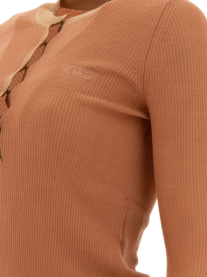 Chloé Henley T-shirts - Pink | 40f7488c5482c598cd88a7856f855ebb4d791801