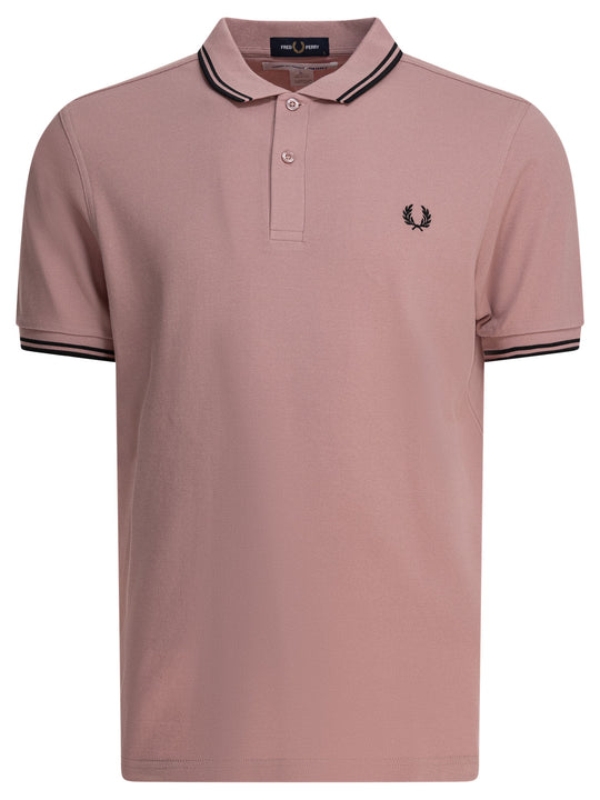 Cdg Fred Perry Polo Shirts Pink
