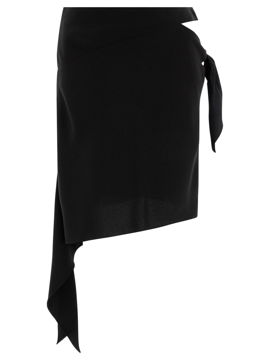 CourrèGes Cut Out Skirt With Knot Skirts - Black | 86768b2355f504098552da129eca76cfd3e0c506