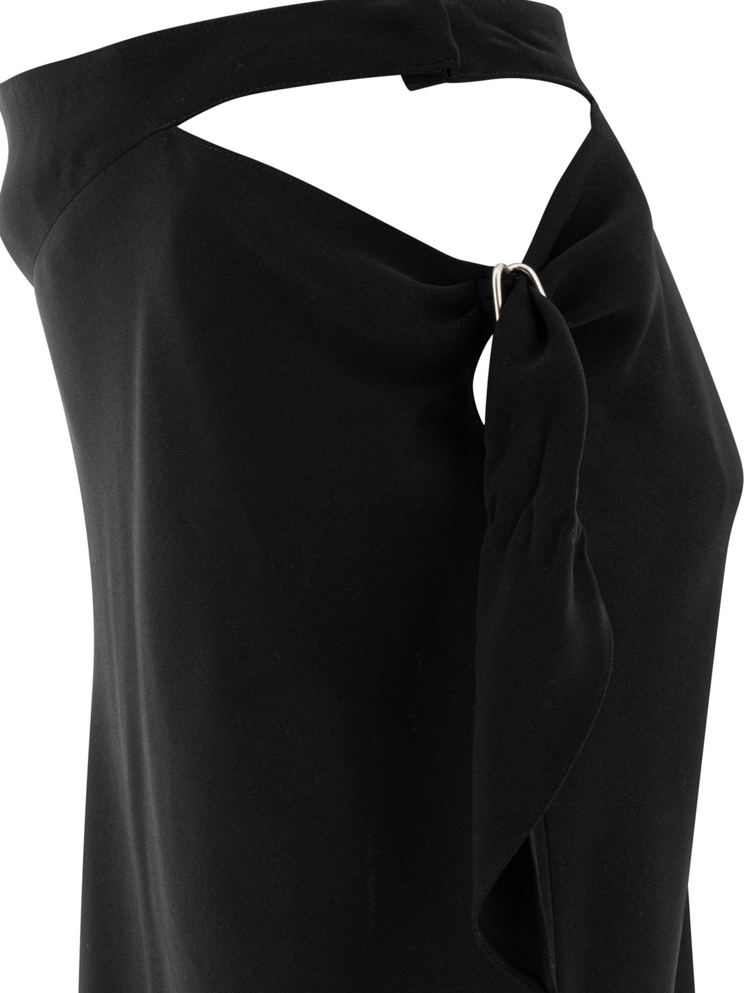 CourrèGes Cut Out Skirt With Knot Skirts - Black | 3f138aaa0d323d5bac7265a6d574c9c1c9f8f830