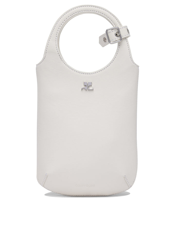 CourrèGes Slim Handbags - White | da87c9e9017efb1db70f769296a4f030c0ec01f7