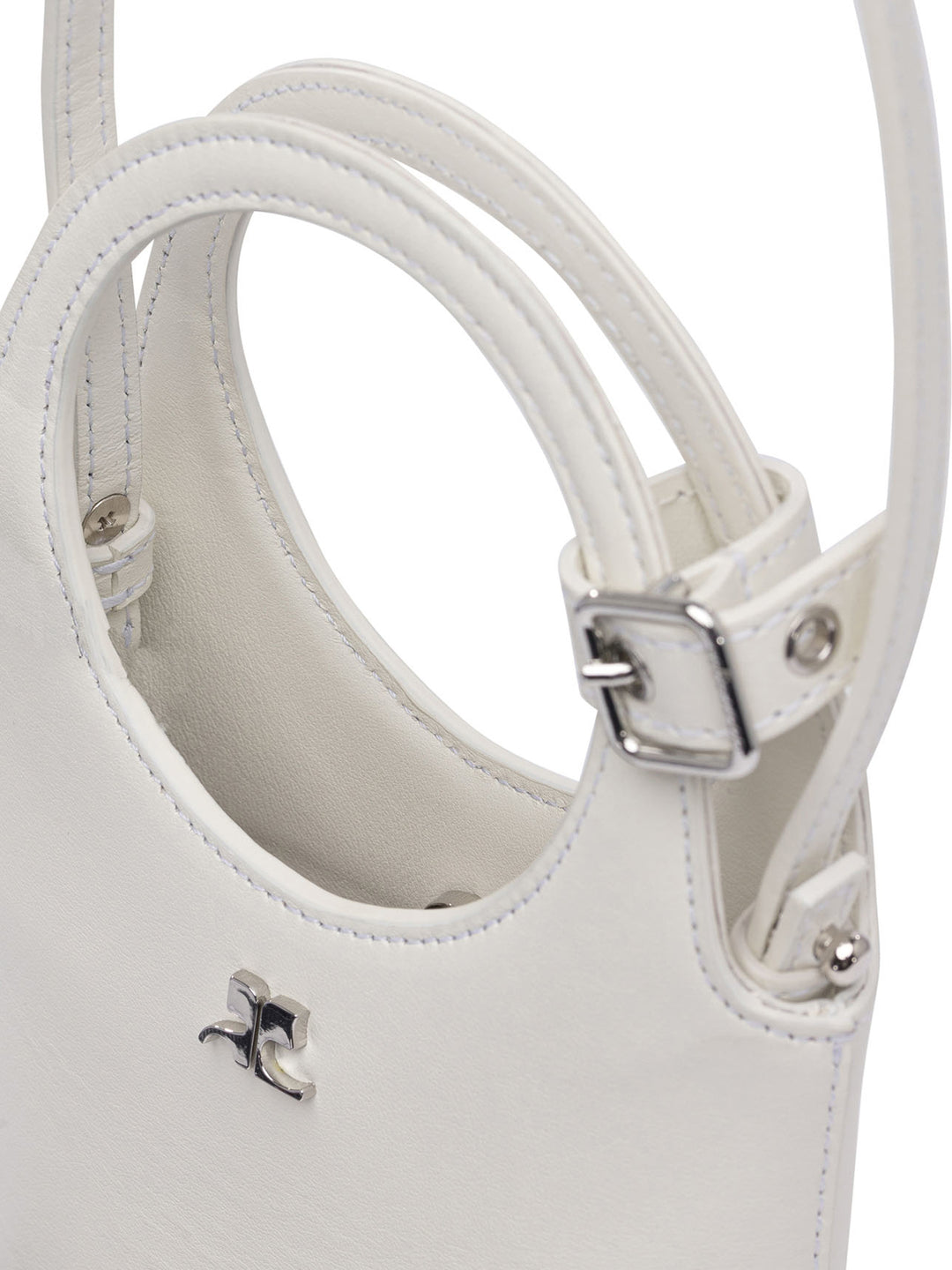 CourrèGes Slim Handbags - White | 6f4e402e9b3471f9fd35e61568e9ff4466fc3b55
