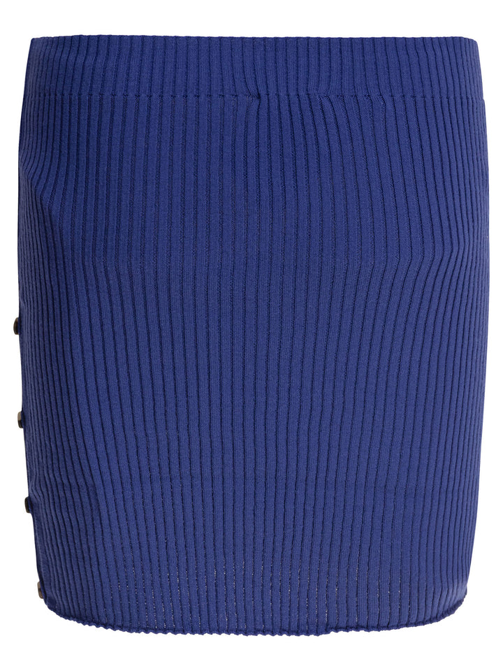 CourrèGes Cotton And Wool Pencil Skirt Skirts - Blue | 2f43fb32ce50697b9220eeb813b219da007b8faf